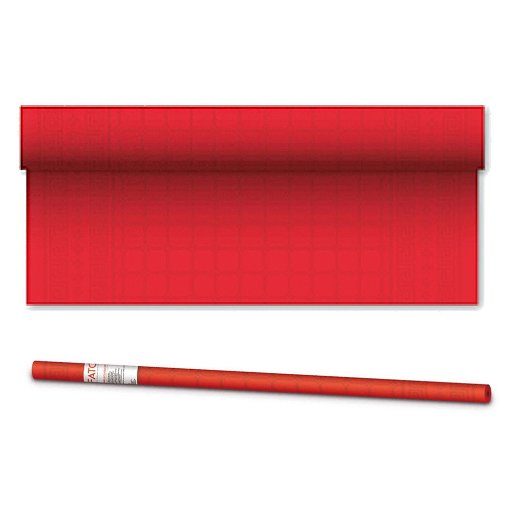 Image of Asztalterítő damask tekercses 1,2 x 7 m Fato piros