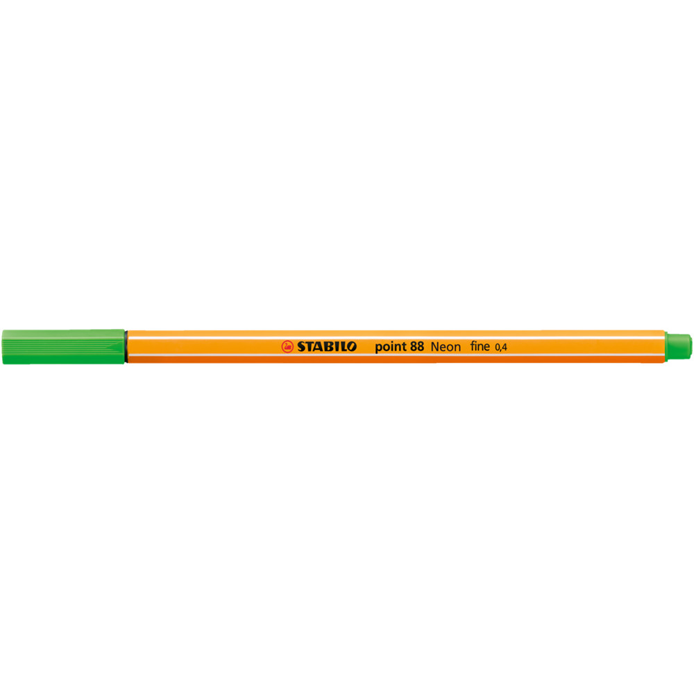 Rostirón, tűfilc 0,4mm, STABILO Point 88 neon zöld