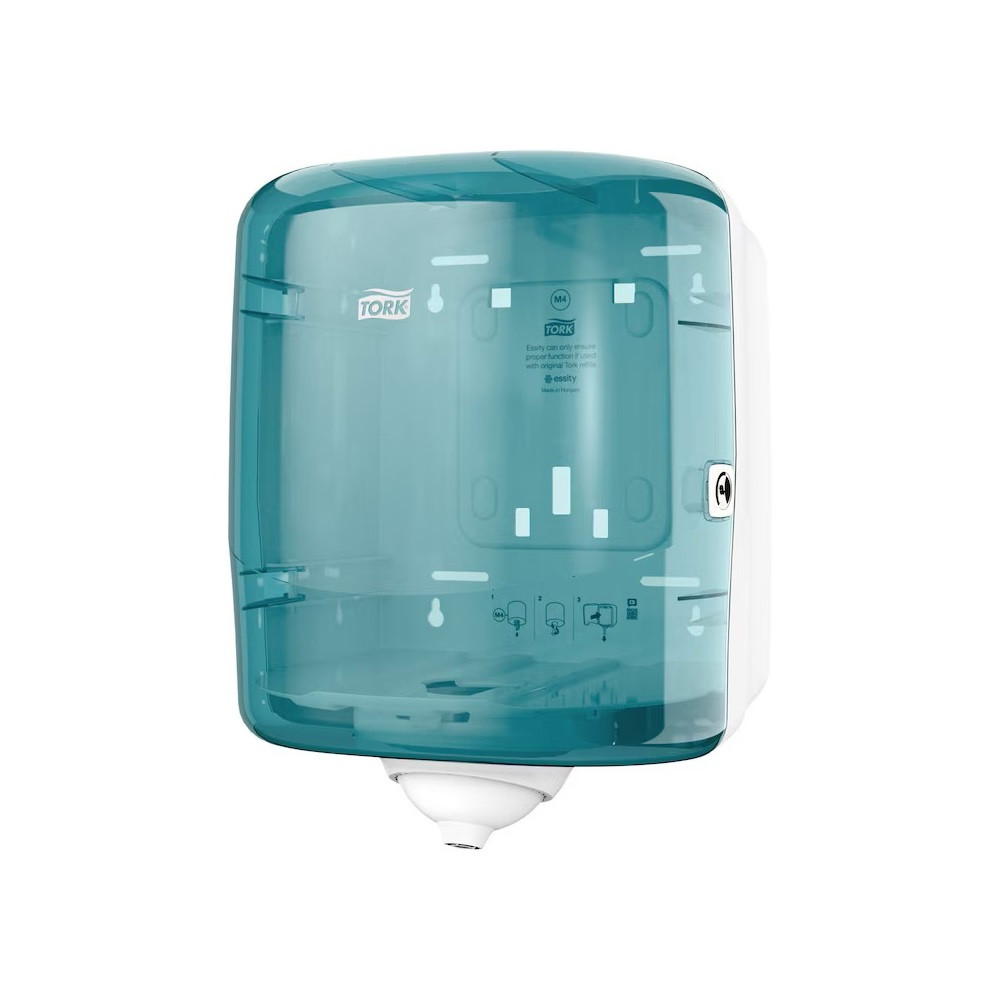 Image of Adagoló laponkénti belsőmag adagolású törlőkhöz műanyag M4 Reflex™ Tork_473180 türkiz/fehér