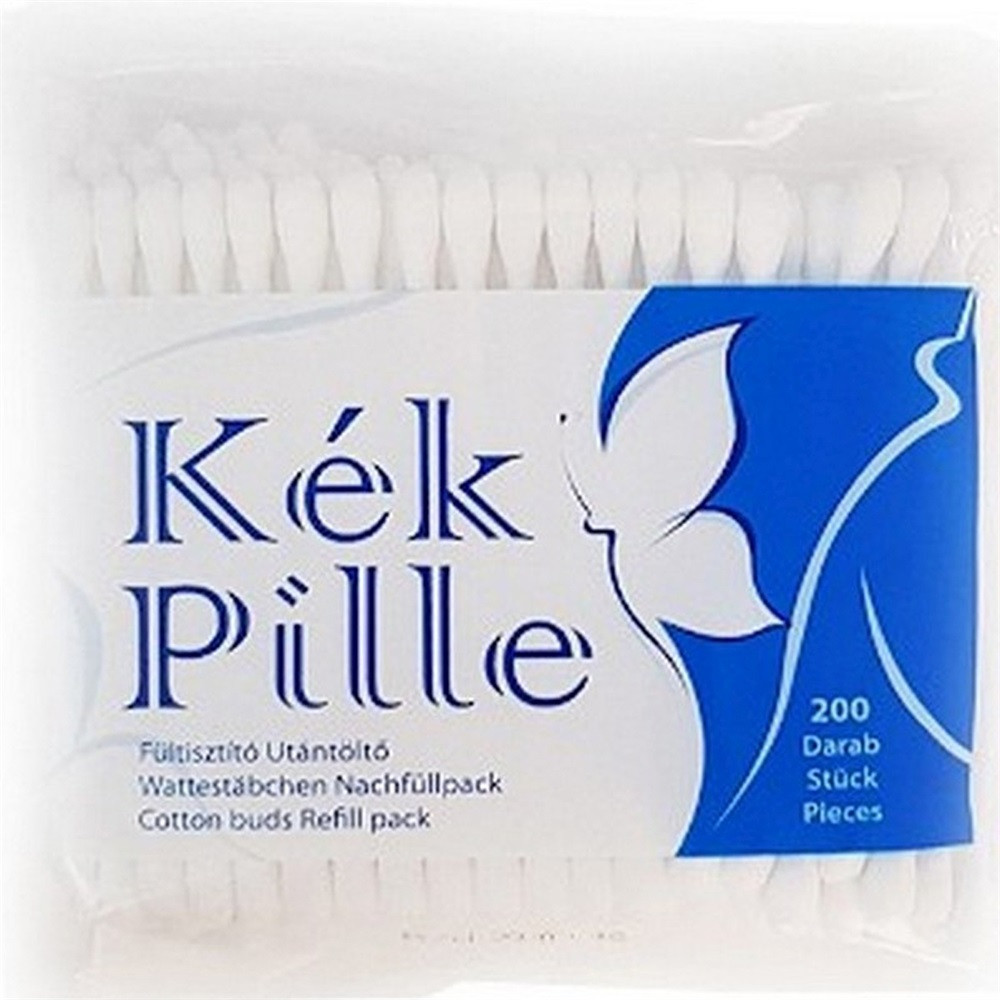 Image of Fültisztító pálcika utántöltő 200 db/csomag Kék Pille