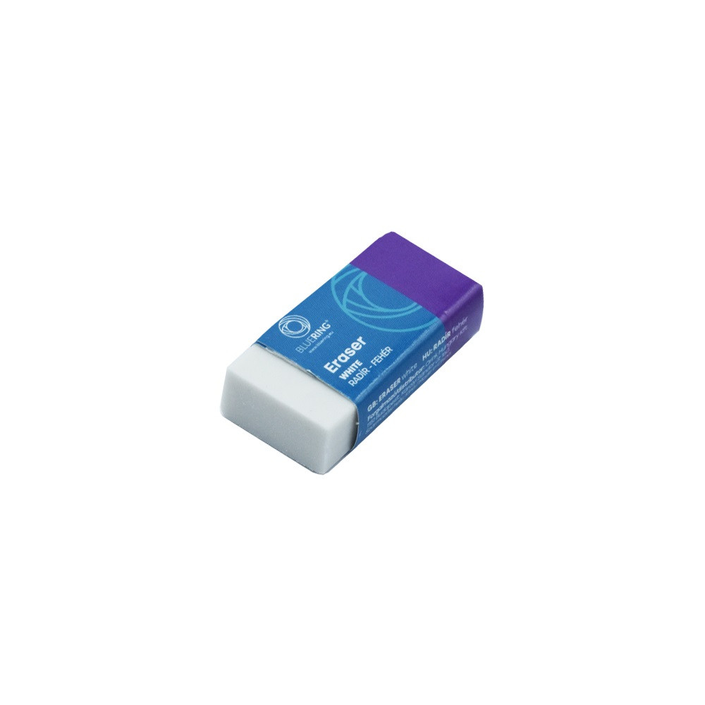 Image of Radír 3cm fehér szögletes papírtokos Bluering®