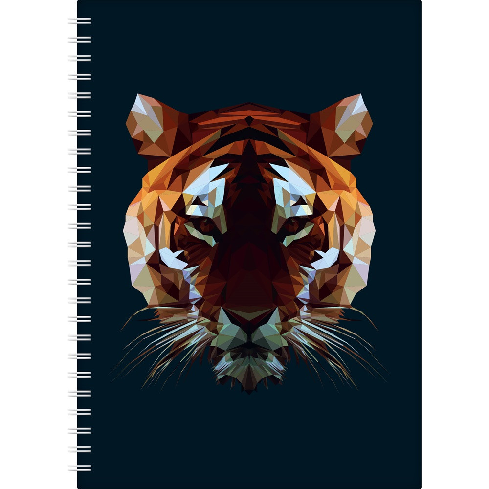 Image of Határidőnapló InSpiral A5 heti, fehér lapokkal Tiger Dayliner 2026.