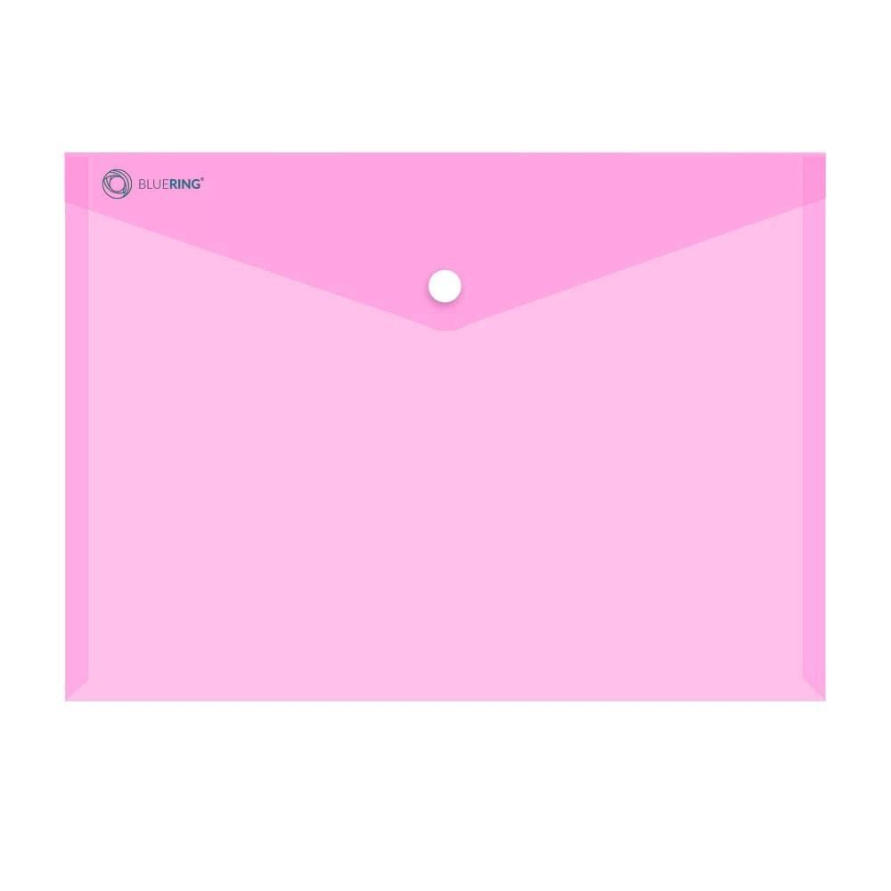 Image of Irattartó tasak A4, PP patentos Bluering® transzparens pink