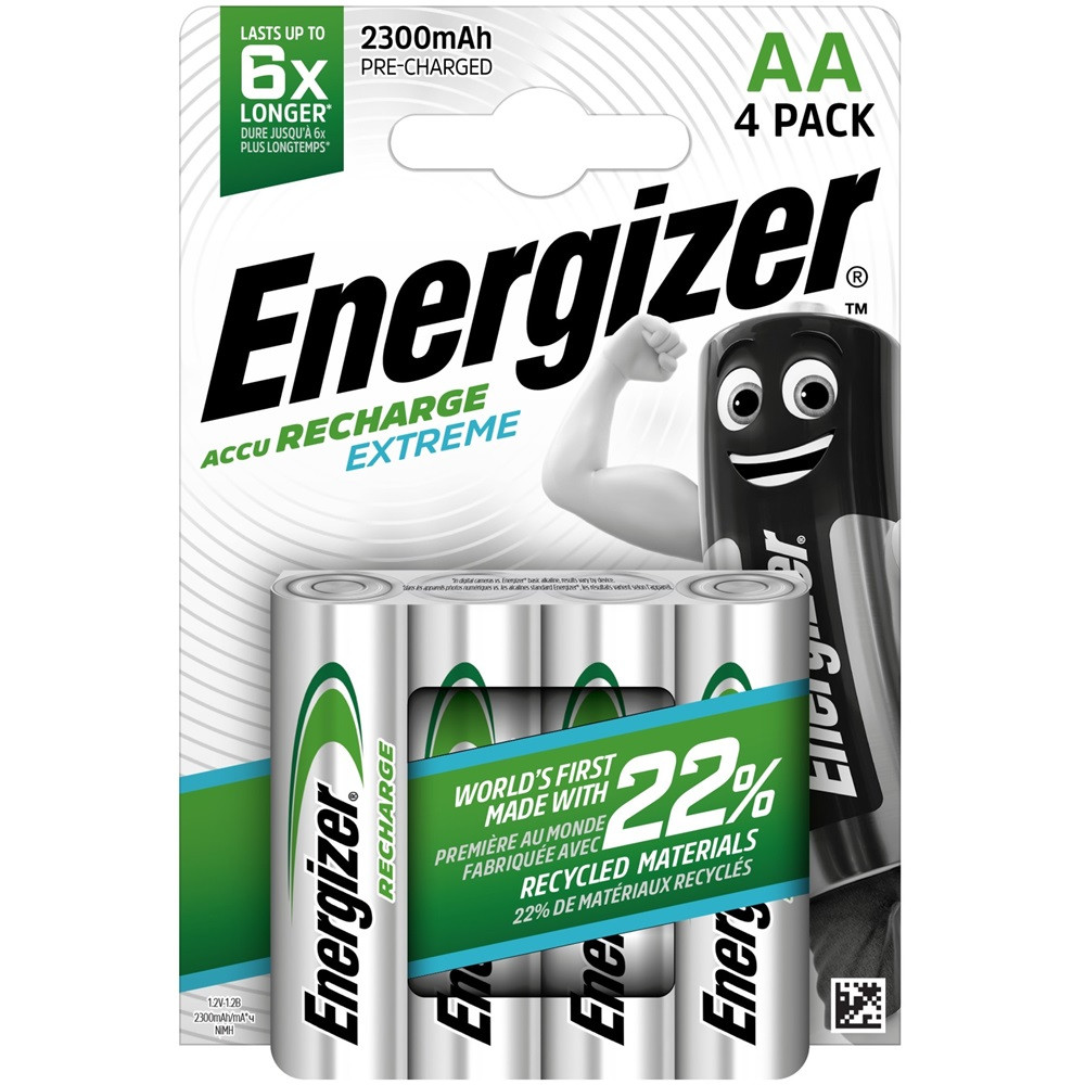 Image of Akkumulátor AA ceruza 2300mAh Extreme 4 db/csomag, Energizer