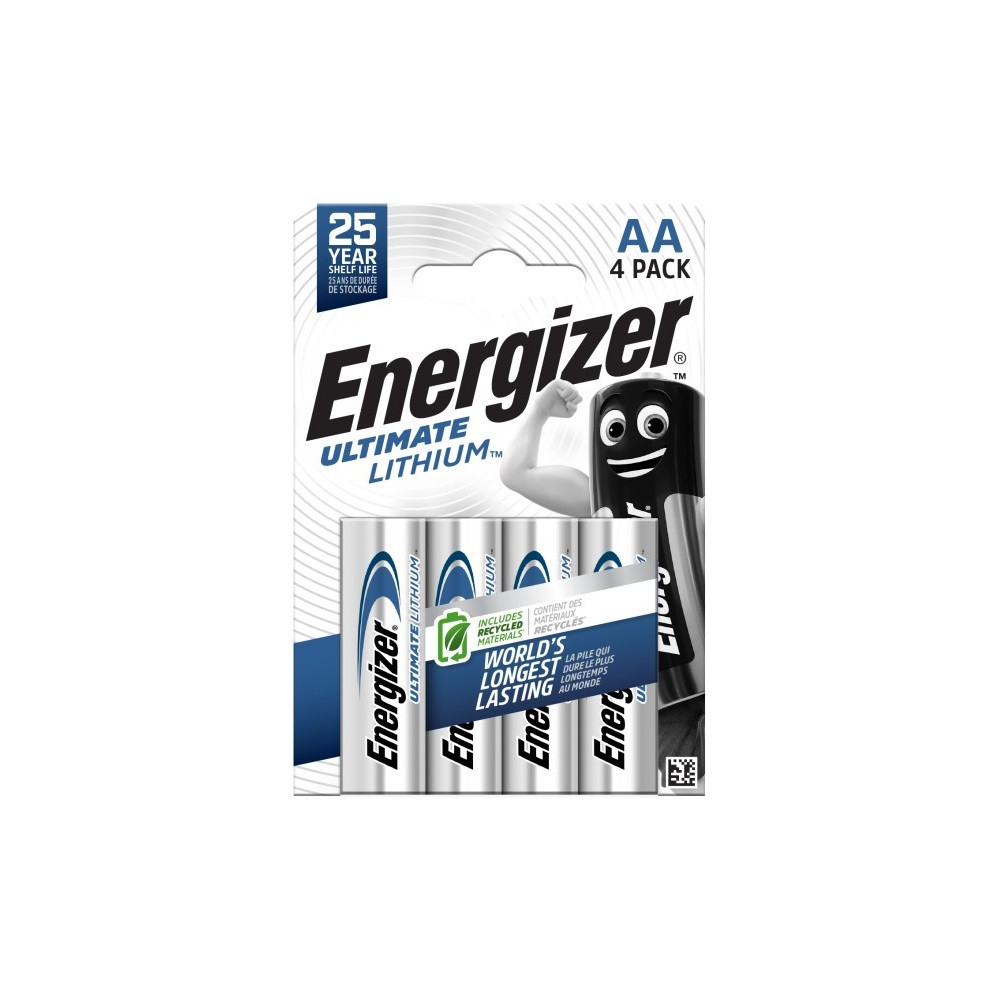 Elem AA ceruza LR06 Ultimate Lítium 4 db/csomag, Energizer Elem AA ceruza LR06 Ultimate Lítium 4 db/csomag, Energizer