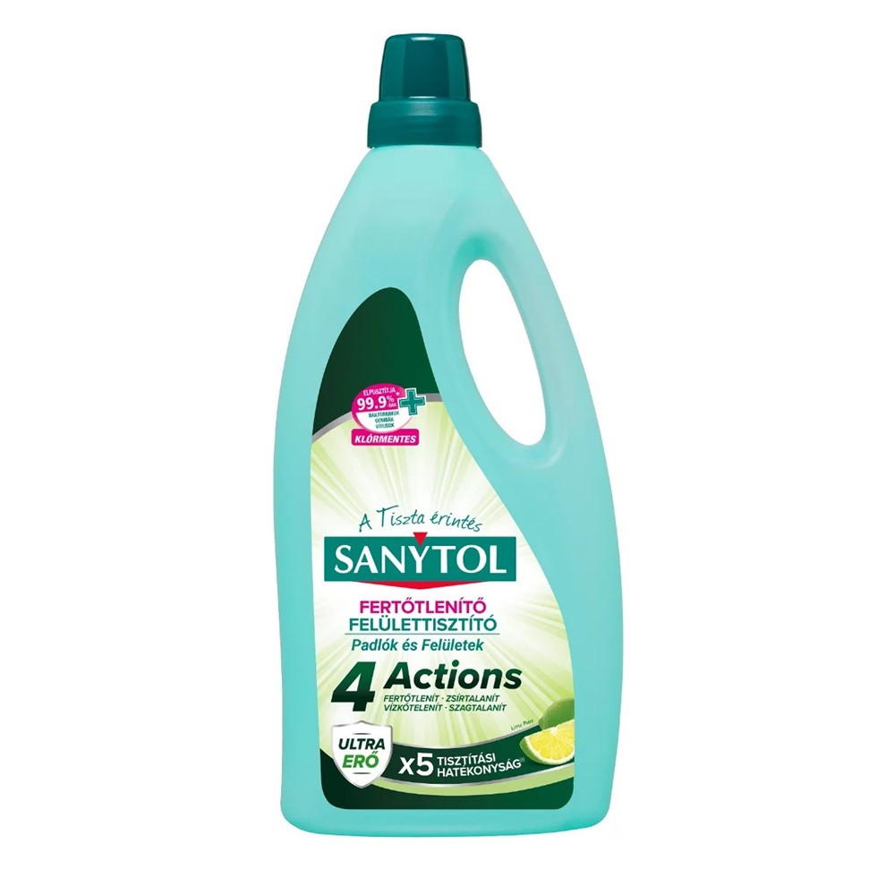 Image of Felületfertőtlenítő 1 liter Sanytol_4Actions lime