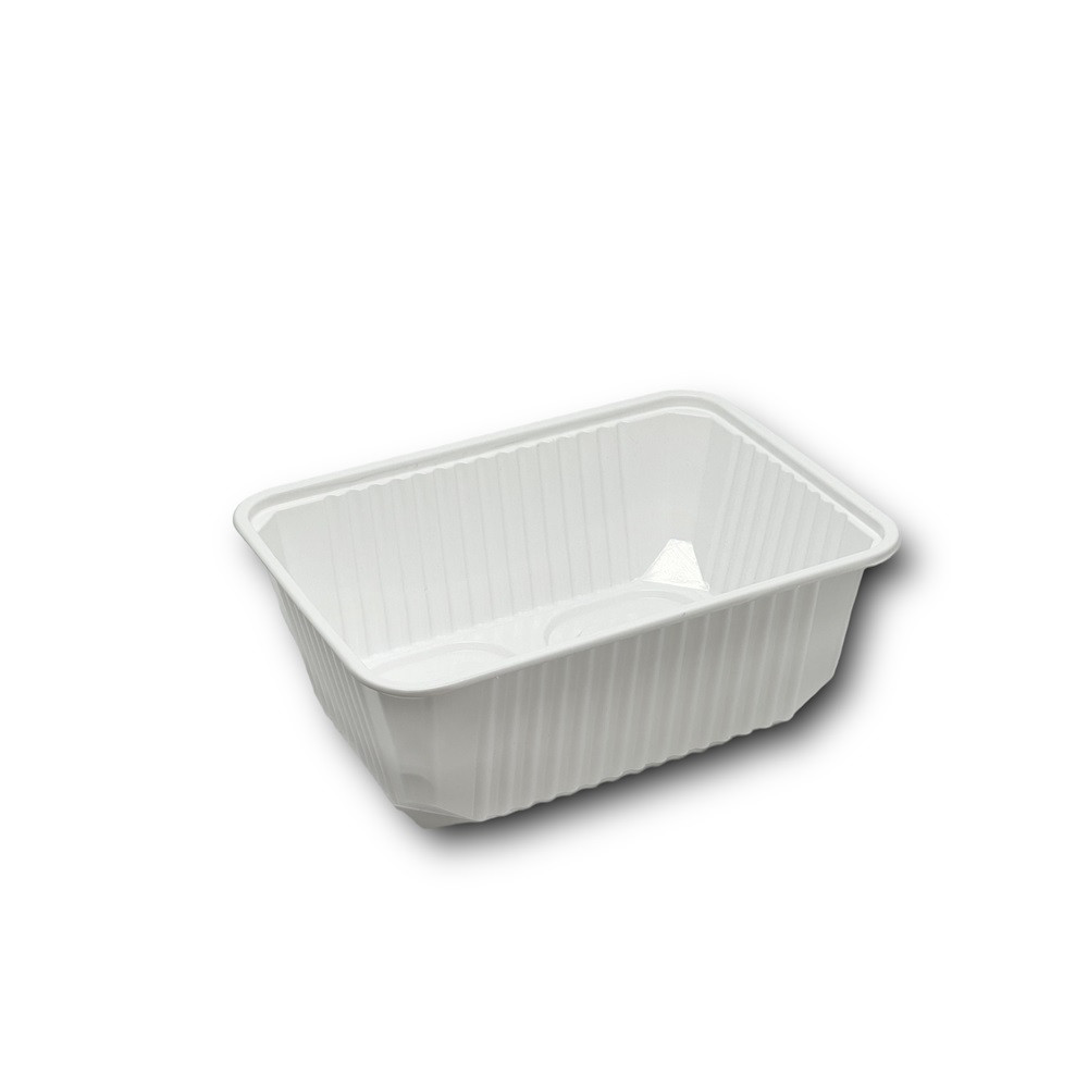 Image of Doboz szögletes alj PP 1000 ml 50 db/csomag fehér