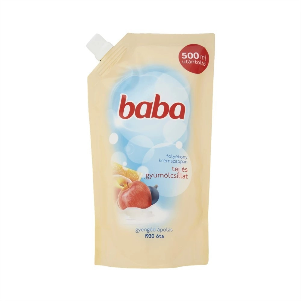 Image of Folyékony szappan utántöltő 500 ml Baba Tej és Gyümölcs
