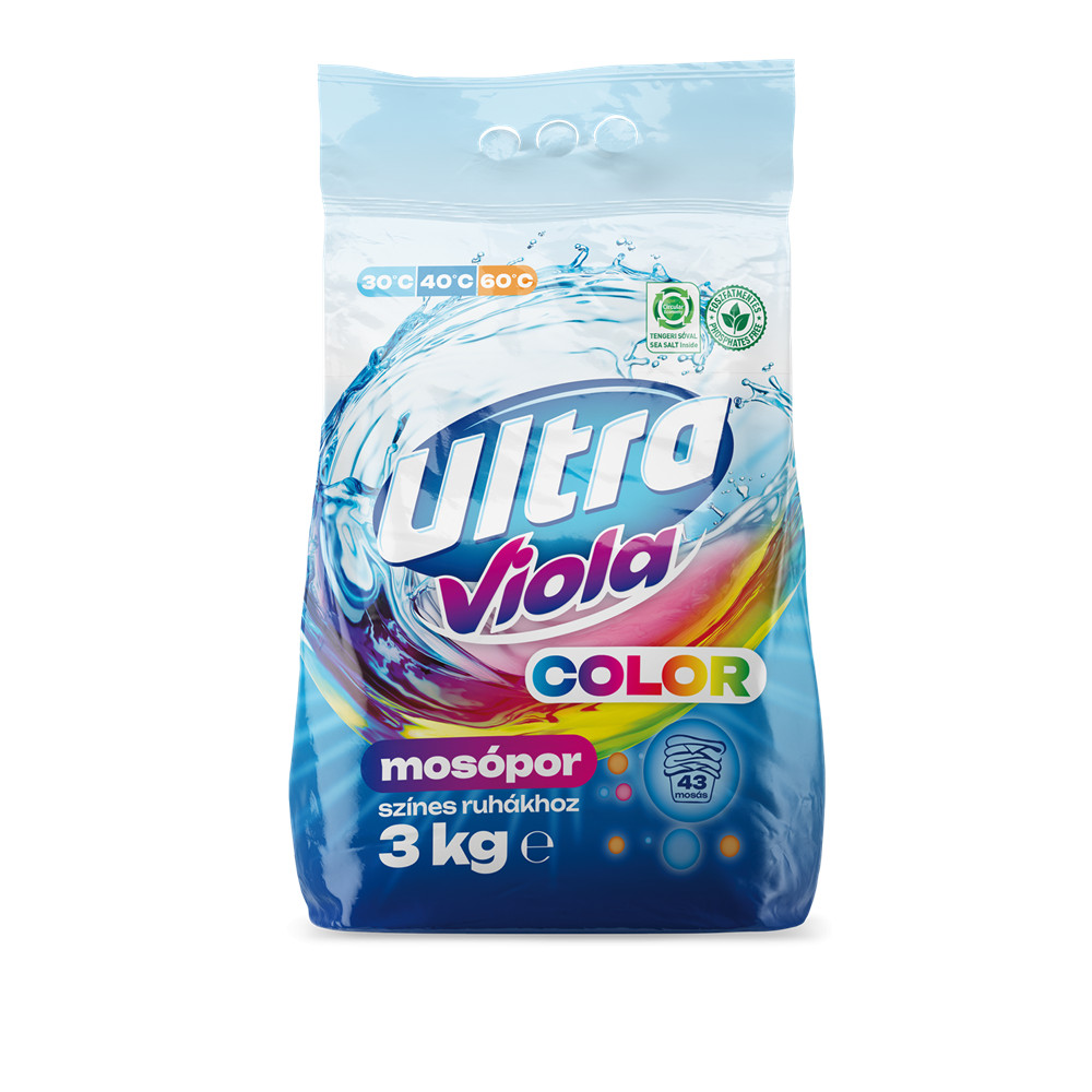 Image of Mosópor 3 kg (43 mosás) színes ruhákhoz Ultra Viola Color