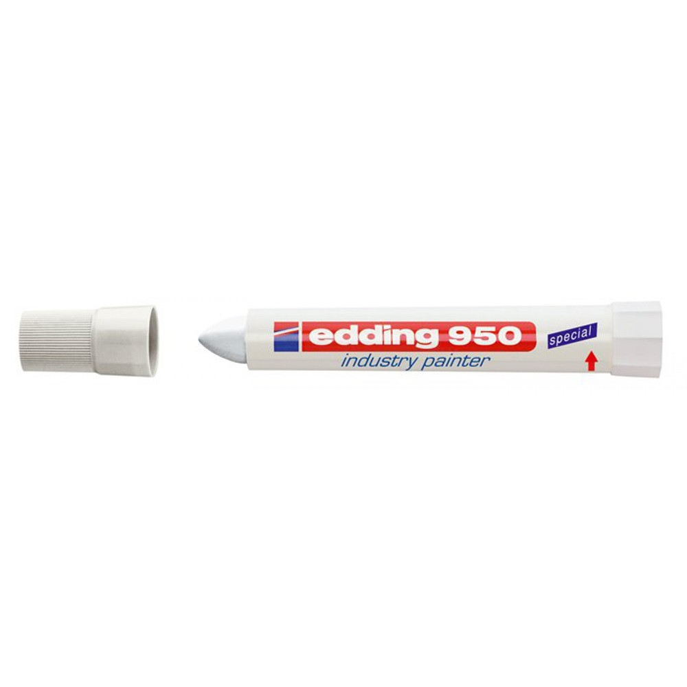 Image of Alkoholos jelölő marker 10mm, kúpos Edding 950 fehér