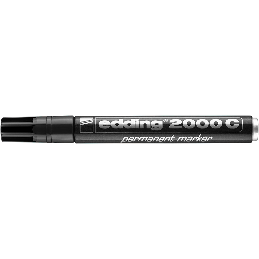 Image of Alkoholos marker 1,5-3mm, kerek hegyű, Edding 2000 fekete