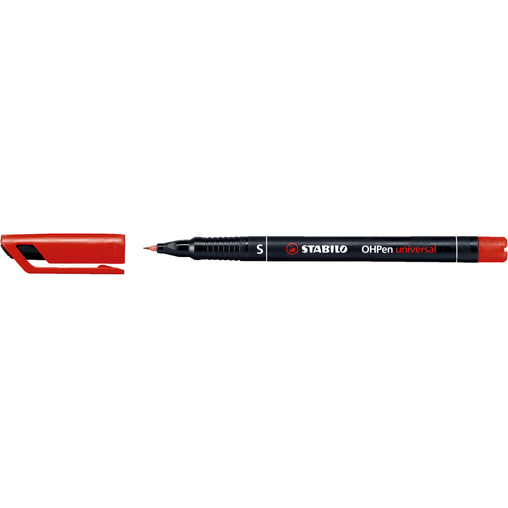 Image of Alkoholos marker 0,4mm, STABILO OHPen S piros