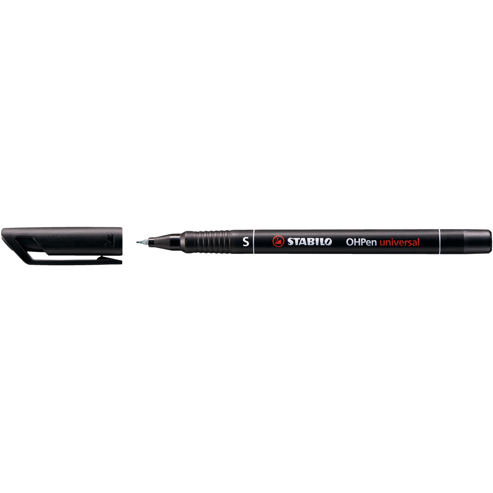 Image of Alkoholos marker 0,4mm, STABILO OHPen S fekete