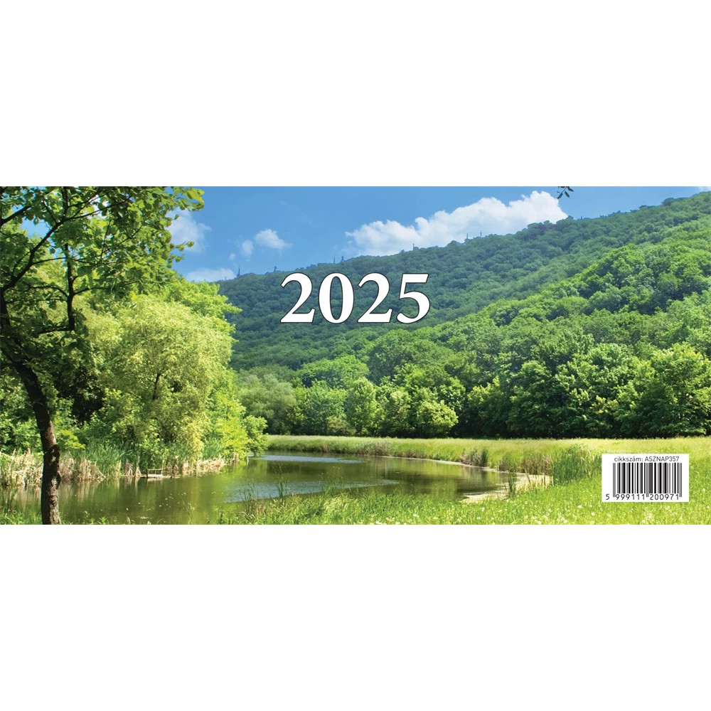 Image of Asztali naptár 325mmx155mm, fehérlapok, álló tartóval 2026.
