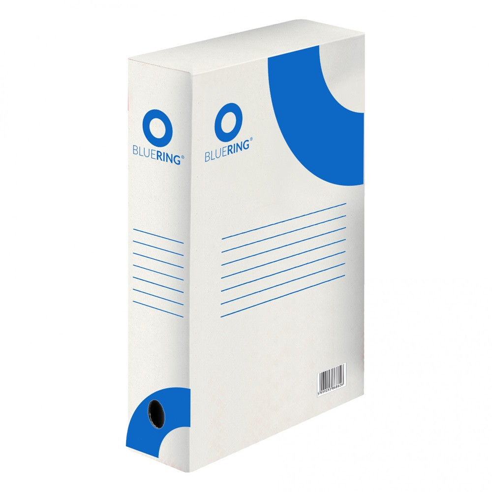 Image of Archiváló doboz boxy A4, 80mm gerinccel karton Bluering®