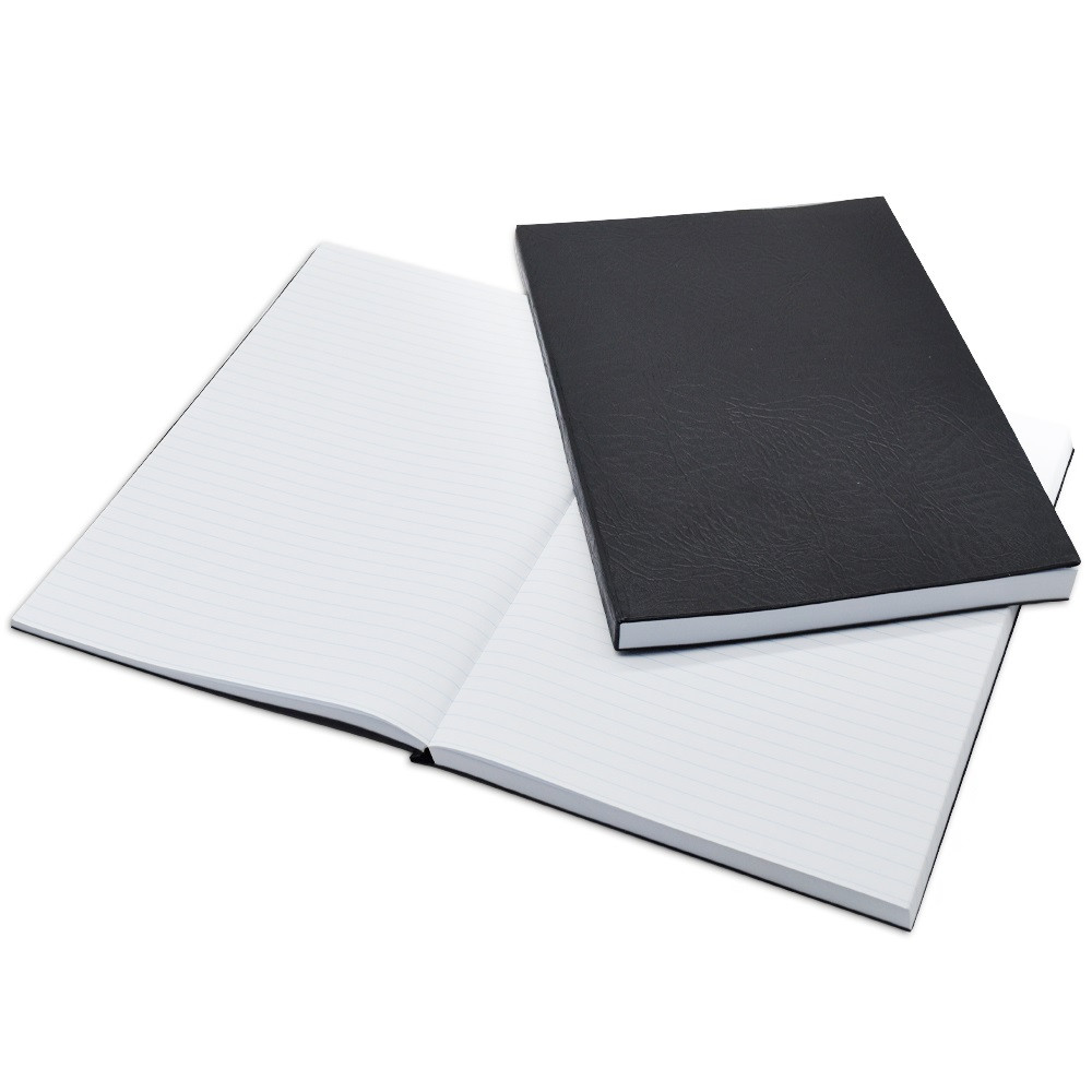 Image of Beírókönyv A4, 200lap fekete PVC borító Bluering® vonalas