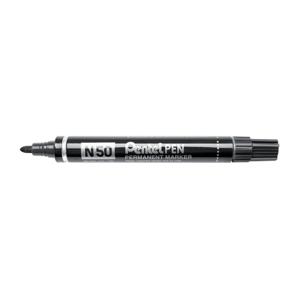 Image of Alkoholos marker fém testű 4,3mm kerek hegyű N50-AE Pentel Extreme fekete
