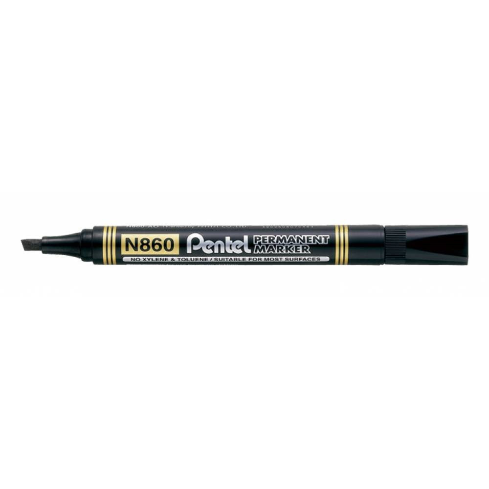 Image of Alkoholos marker 1,8-4,5mm vágott N860-AE Pentel fekete