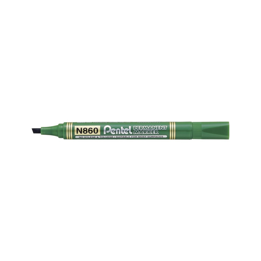 Image of Alkoholos marker 1,8-4,5mm vágott N860-DE Pentel zöld