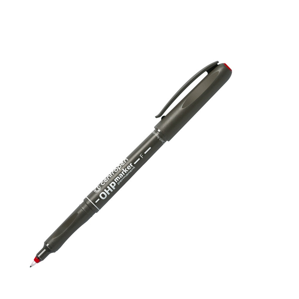 Image of Alkoholos marker 0,6mm, F OHP Centropen 2636 piros